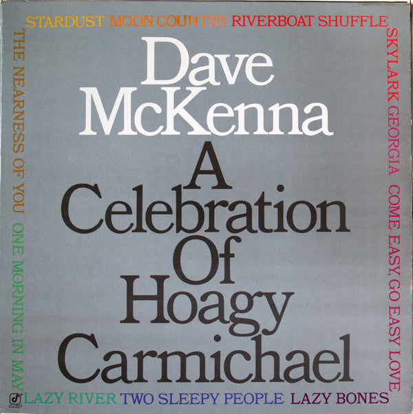 Dave McKenna : A Celebration Of Hoagy Carmichael (LP, Album)