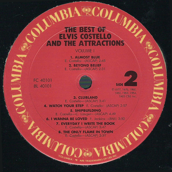 Elvis Costello And The Attractions* : The Best Of Elvis Costello And The Attractions (LP, Comp, Car)