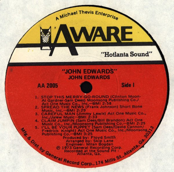 John Edwards (3) : John Edwards (LP, Album)