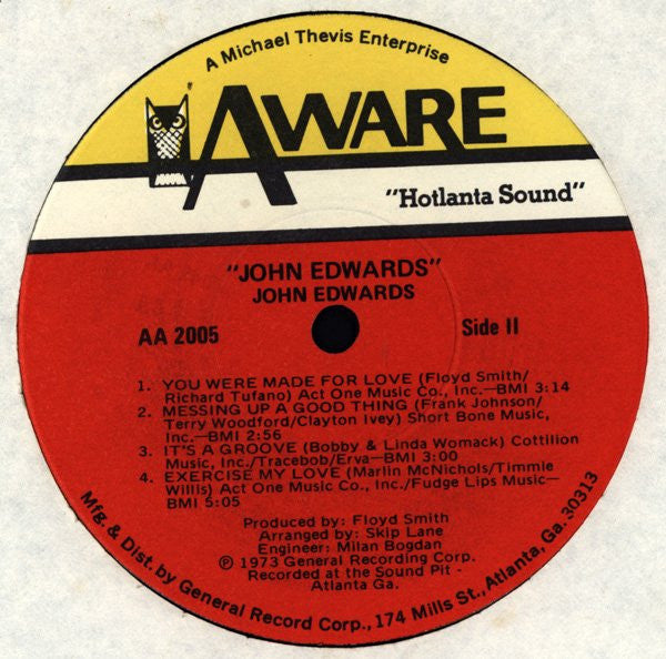 John Edwards (3) : John Edwards (LP, Album)