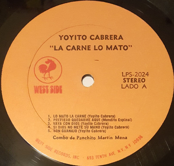 Yoyito Cabrera : La Carne Lo Mato (LP, Album)