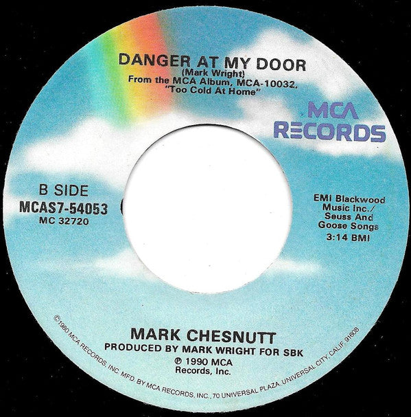 Mark Chesnutt : Blame It On Texas (7", Single)