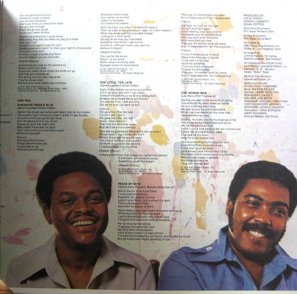 The Four Tops* : Main Street People (LP, Album, Gat)