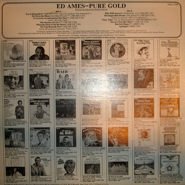 Ed Ames : Pure Gold (LP, Comp)