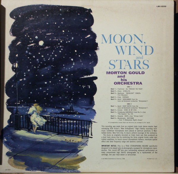 Morton Gould And His Orchestra : Moon, Wind And Stars (LP, Album, Ind)