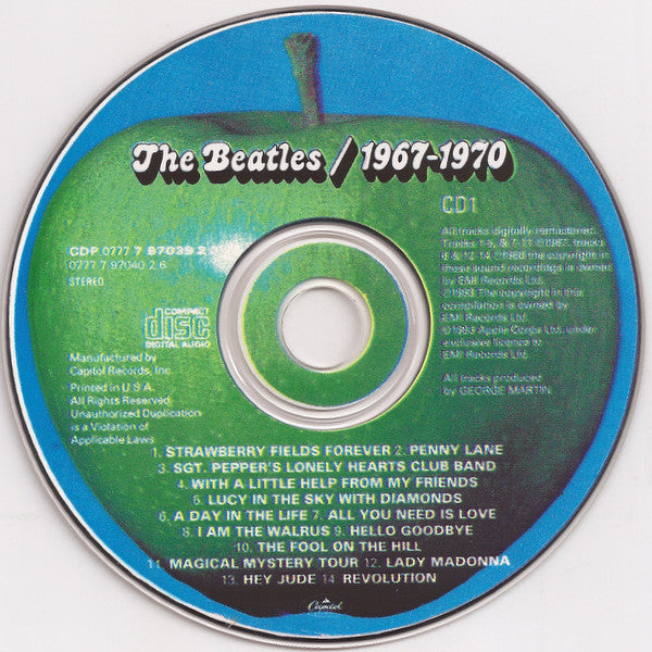 The Beatles : 1967-1970 (2xCD, Comp, RE, RM)