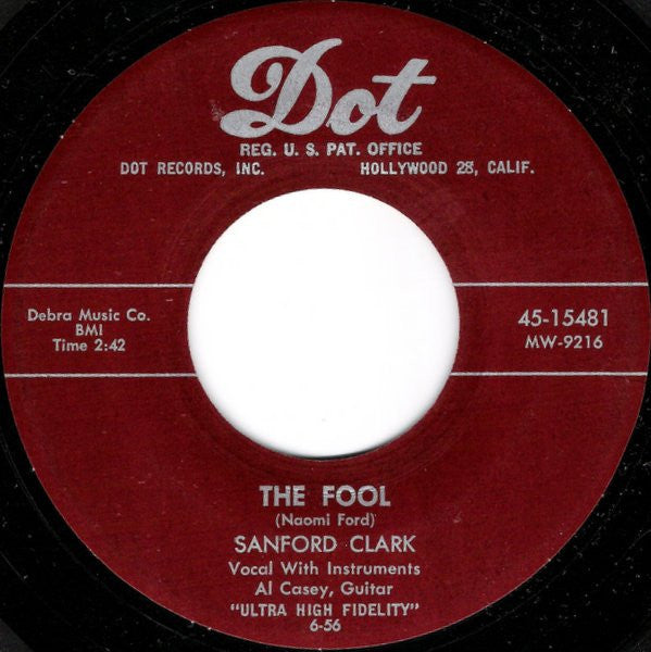 Sanford Clark : The Fool (7", Single)