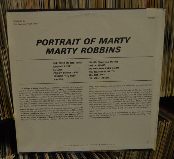 Marty Robbins : Portrait Of Marty (LP, Album, RE)