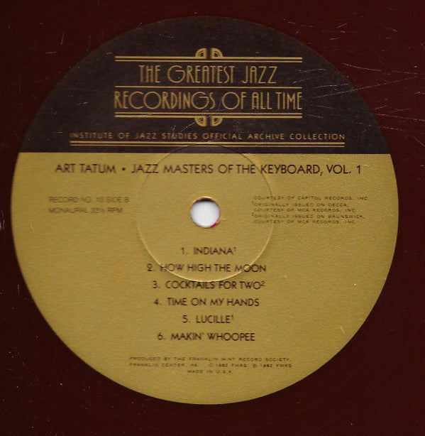 Various : Jazz Masters Of The Keyboard Vol. I (4xLP, Comp, Red + Box)