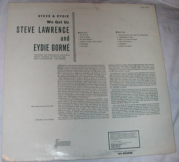 Steve & Eydie : We Got Us (LP, Album, RE)