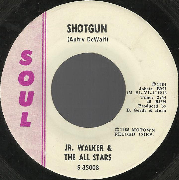 Jr. Walker & The All Stars* : Shotgun / Hot Cha (7", Single, ARP)