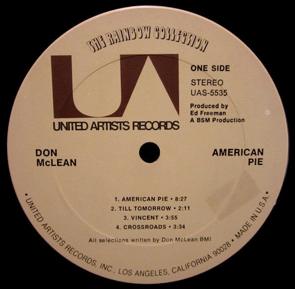 Don McLean : American Pie (LP, Album, Ter)