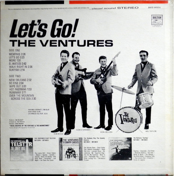 The Ventures : Let's Go (LP, Album, RE)