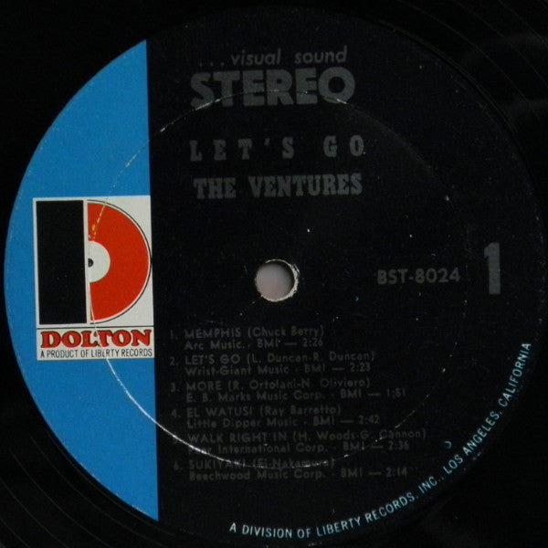 The Ventures : Let's Go (LP, Album, RE)