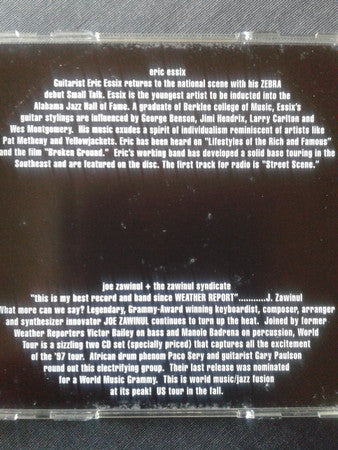 Eric Essix / Joe Zawinul & Zawinul Syndicate* : Small Talk / World Tour (CD, Comp, Promo, Smplr)