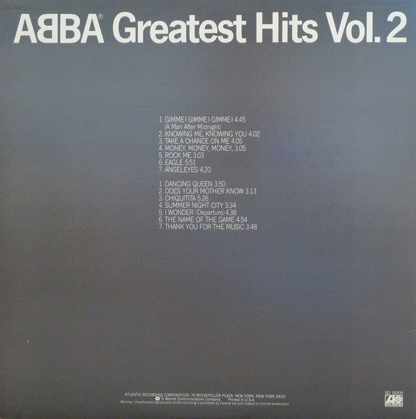 ABBA : Greatest Hits Vol. 2 (LP, Comp, Gat)