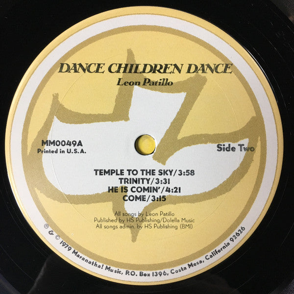 Leon Patillo : Dance Children Dance (LP, Album, Yel)
