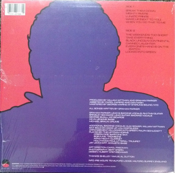 Graham Parker And The Shot : Steady Nerves (LP, Album, AR )