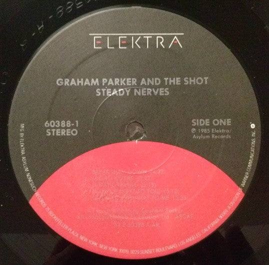 Graham Parker And The Shot : Steady Nerves (LP, Album, AR )