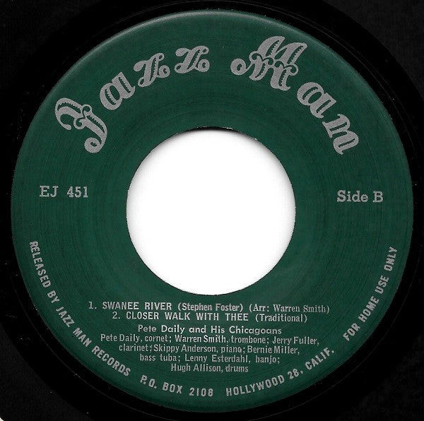 Pete Daily's Chicagoans : Quaker Town (There's A Quaker Down In Quaker Town) (7", EP)