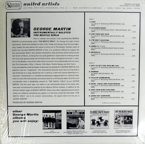 George Martin : George Martin Instrumentally Salutes The Beatle Girls (LP, Album)