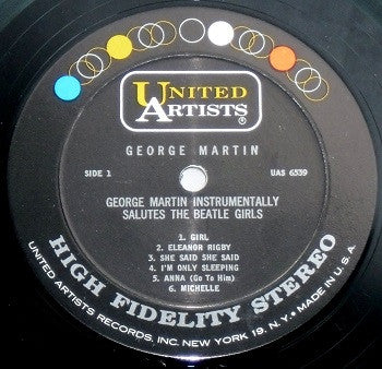 George Martin : George Martin Instrumentally Salutes The Beatle Girls (LP, Album)