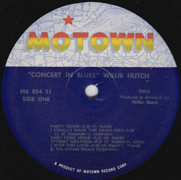 Willie Hutch : Concert In Blues (LP, Album)