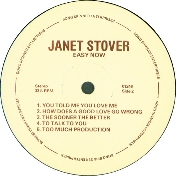 Janet Stover : Easy Now (LP)