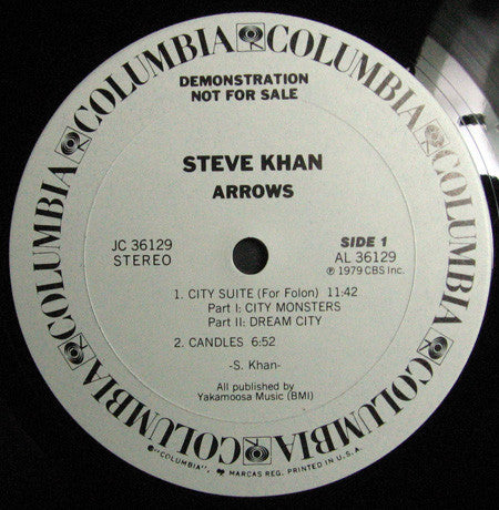Steve Khan : Arrows (LP, Album, Promo)