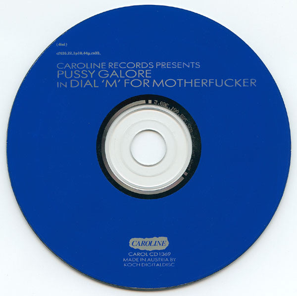 Pussy Galore (2) : Dial 'M' For Motherfucker (CD, Album)