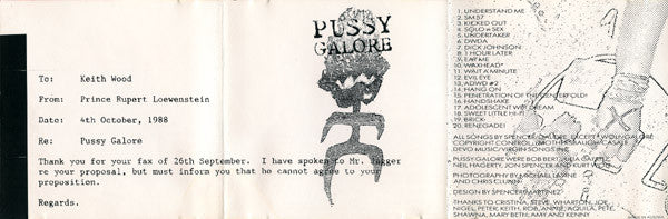 Pussy Galore (2) : Dial 'M' For Motherfucker (CD, Album)