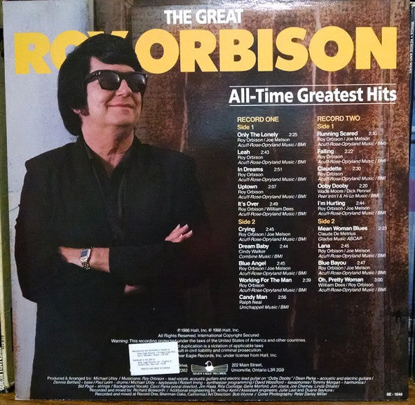 Roy Orbison : All-Time Greatest Hits (Special Tribute Collection) (2xLP, Comp)