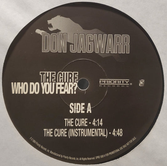 Don Jagwarr : The Cure / Who Do You Fear? (12", Promo)