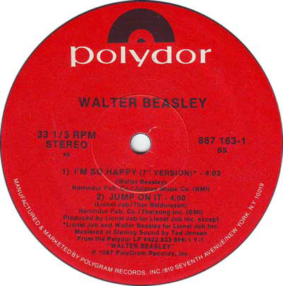 Walter Beasley : I'm So Happy (12", Single, 49)