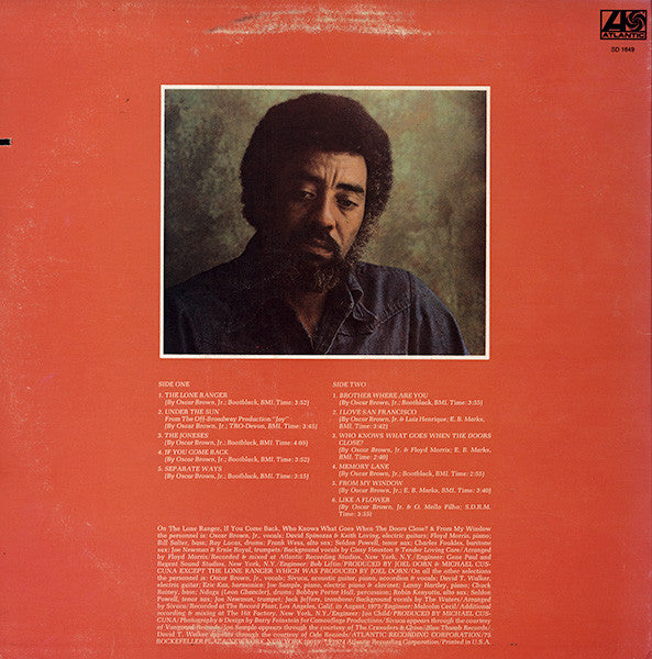 Oscar Brown, Jr.* : Brother Where Are You (LP, Album, PR)