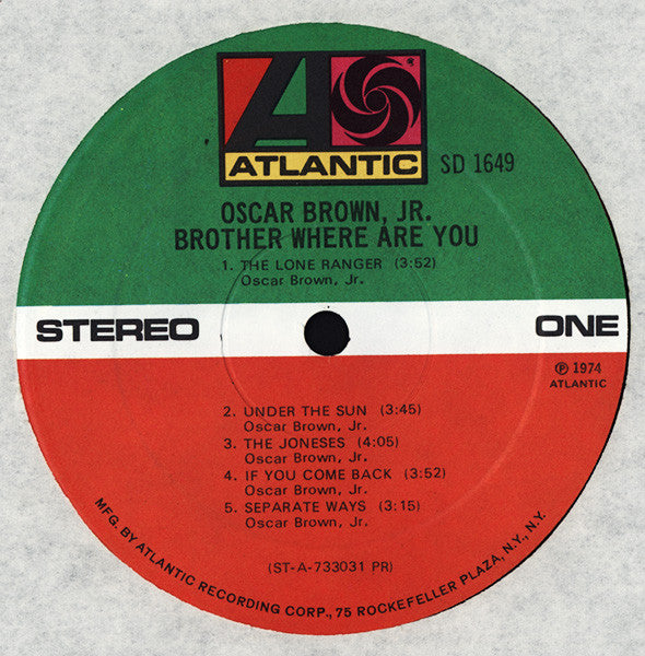 Oscar Brown, Jr.* : Brother Where Are You (LP, Album, PR)