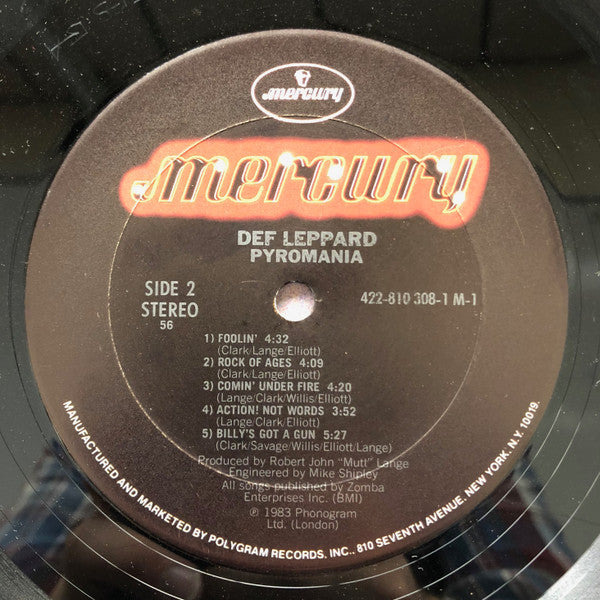 Def Leppard : Pyromania (LP, Album, Club, RE, 56-)