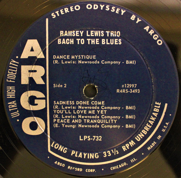 The Ramsey Lewis Trio : Bach To The Blues (LP, Album, Dee)
