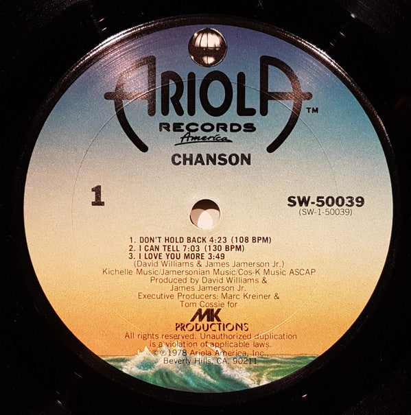 Chanson : Chanson (LP, Album, San)