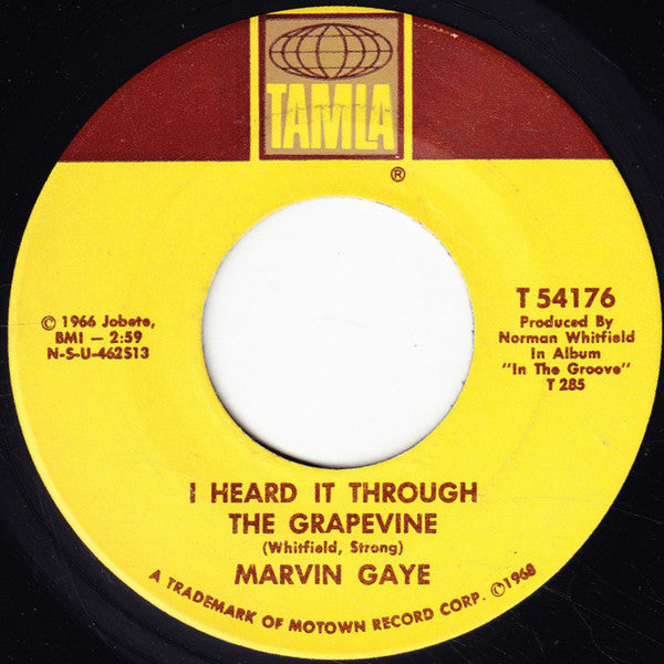 Marvin Gaye : I Heard It Through The Grapevine (7", Single)