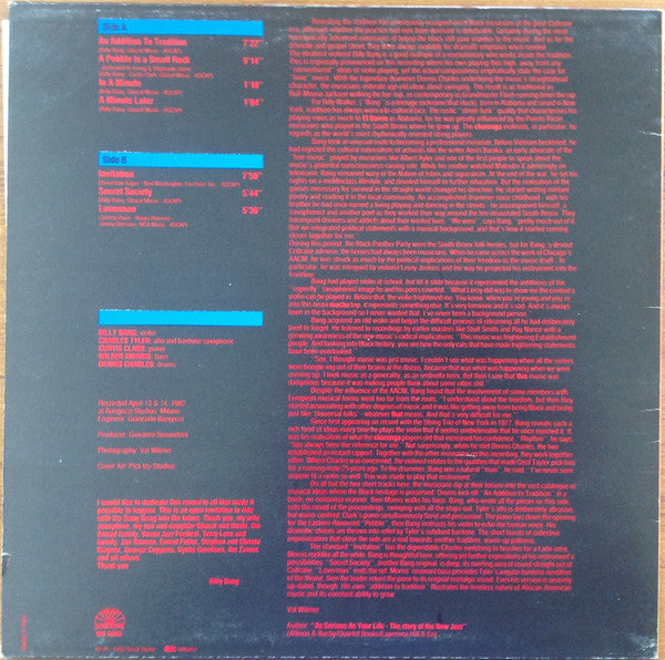 Billy Bang Quintet : Invitation (LP)
