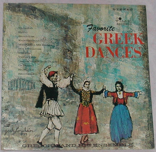 Gregory And His Ensemble : Favorite Greek Dances (LP)