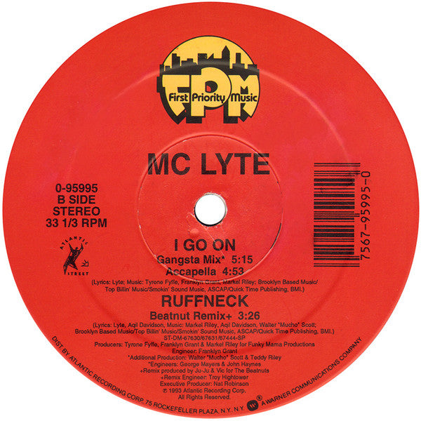 MC Lyte : I Go On (12")