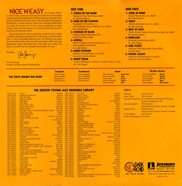 The Steve Wright Big Band : Nice 'N' Easy (LP)