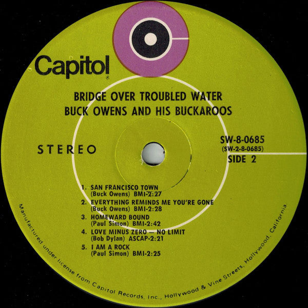 Buck Owens And His Buckaroos : Bridge Over Troubled Water (LP, Album, Club)