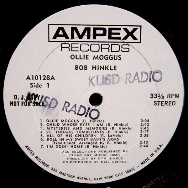 Bob Hinkle : Ollie Moggus (LP, Album, Promo)