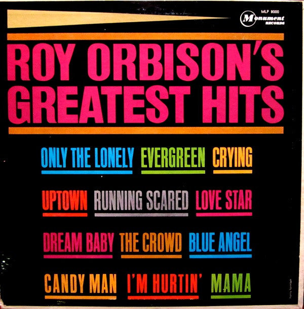 Roy Orbison : Roy Orbison's Greatest Hits (LP, Comp, Mono, Roc)