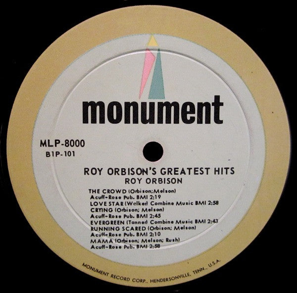 Roy Orbison : Roy Orbison's Greatest Hits (LP, Comp, Mono, Roc)