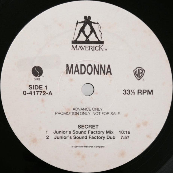 Madonna : Secret (12", Advance, Promo)