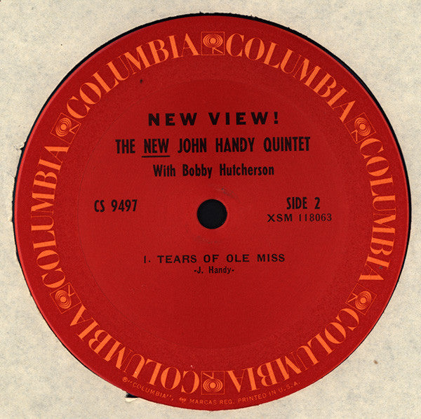 The New John Handy Quintet With Bobby Hutcherson : New View! (LP, Album, RE)